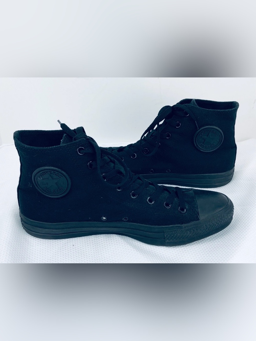 Converse Chuck Taylor All Star High Top All Black Sneakers Shoes-Mens 13